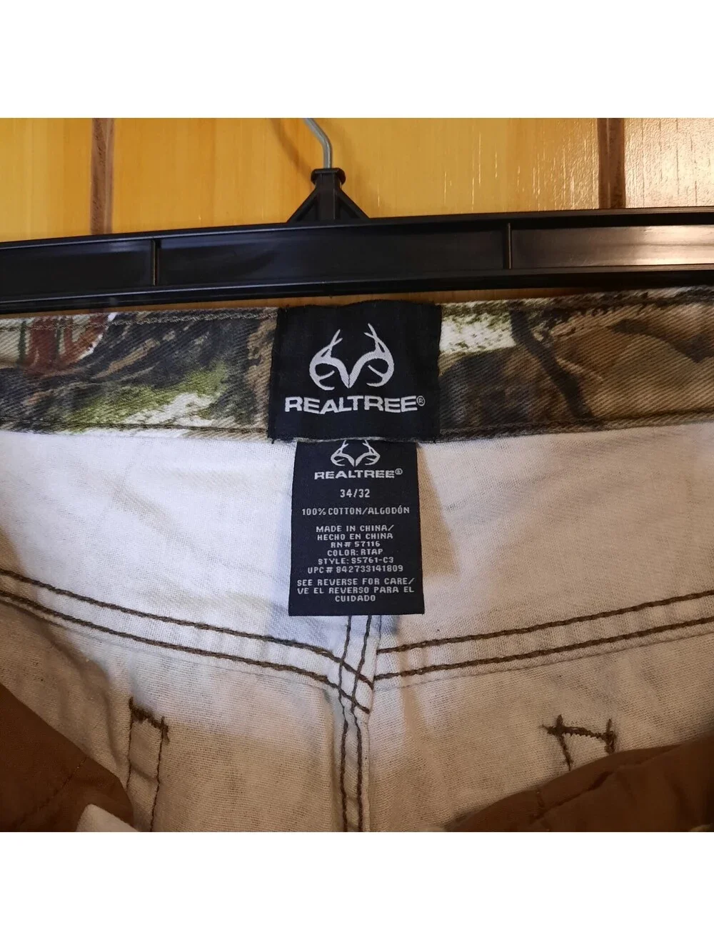 Real Tree Camo Jeans Mens 34x32  Straight Leg Denim Hunting Pants